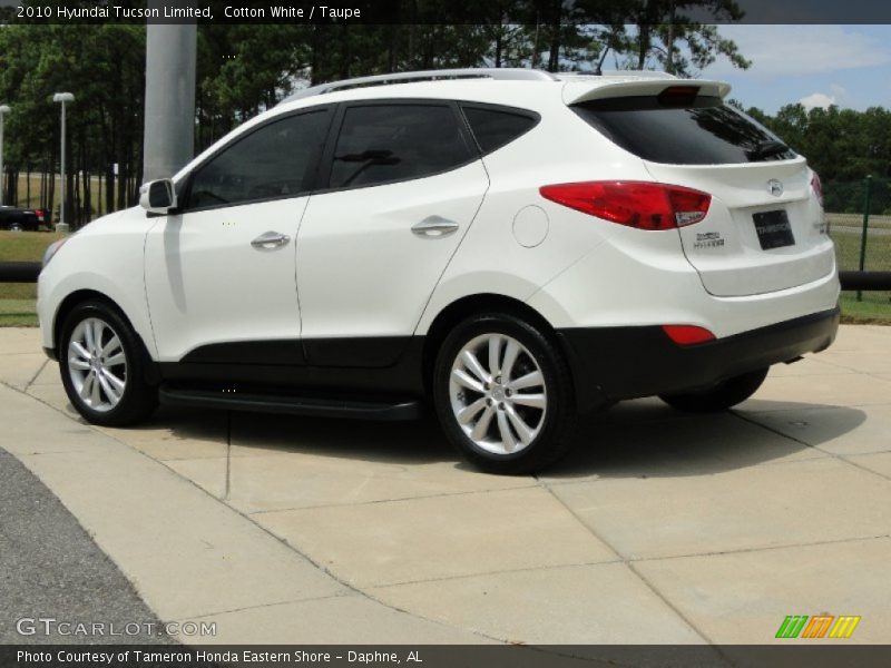Cotton White / Taupe 2010 Hyundai Tucson Limited