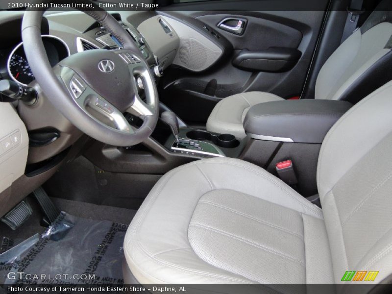  2010 Tucson Limited Taupe Interior