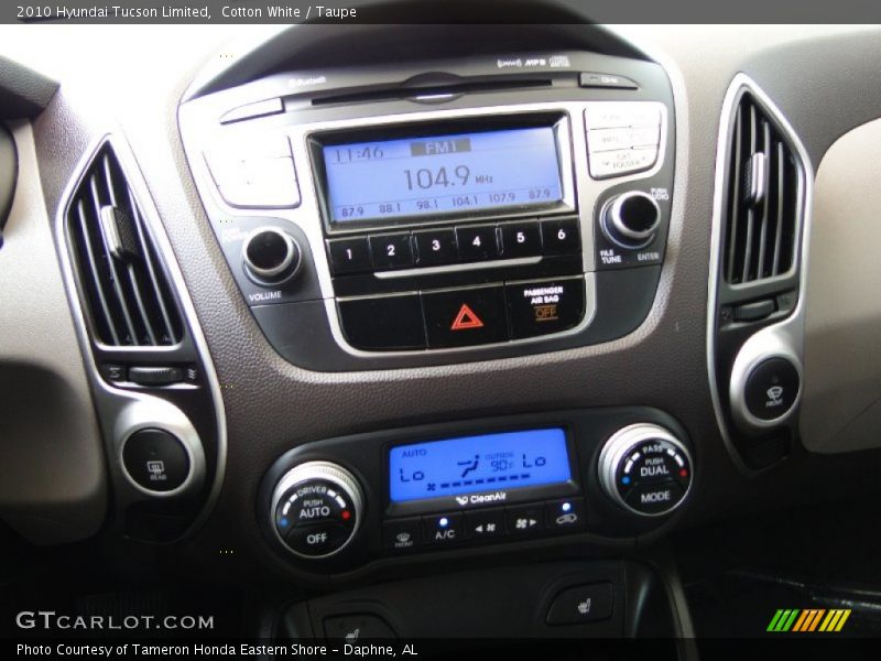 Controls of 2010 Tucson Limited