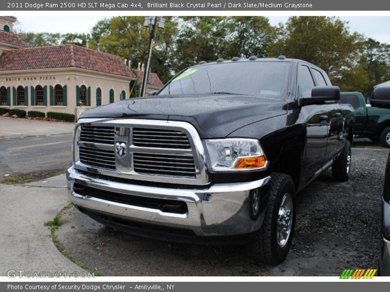 Brilliant Black Crystal Pearl / Dark Slate/Medium Graystone 2011 Dodge Ram 2500 HD SLT Mega Cab 4x4