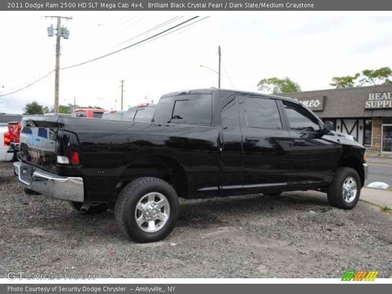 Brilliant Black Crystal Pearl / Dark Slate/Medium Graystone 2011 Dodge Ram 2500 HD SLT Mega Cab 4x4