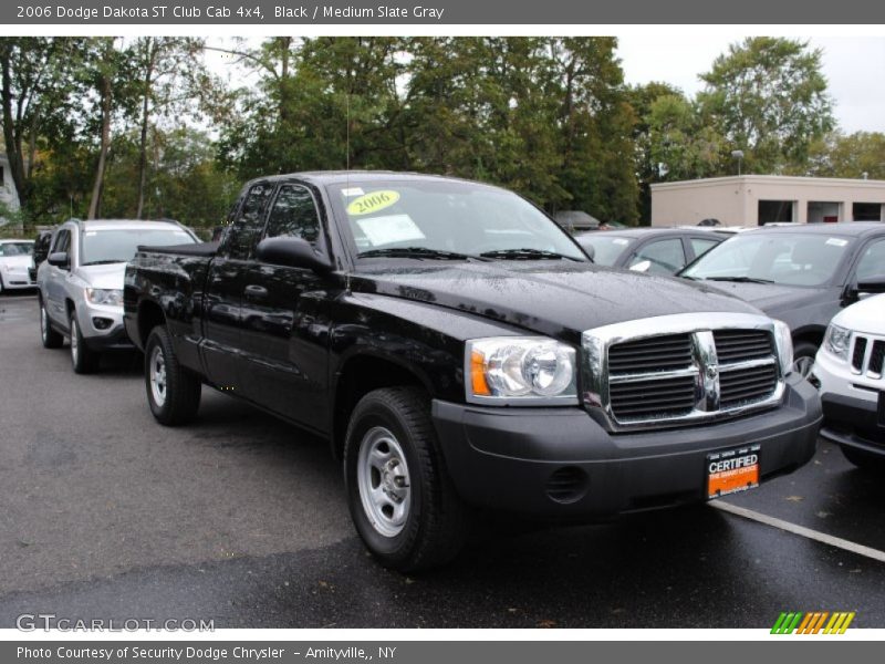 Black / Medium Slate Gray 2006 Dodge Dakota ST Club Cab 4x4