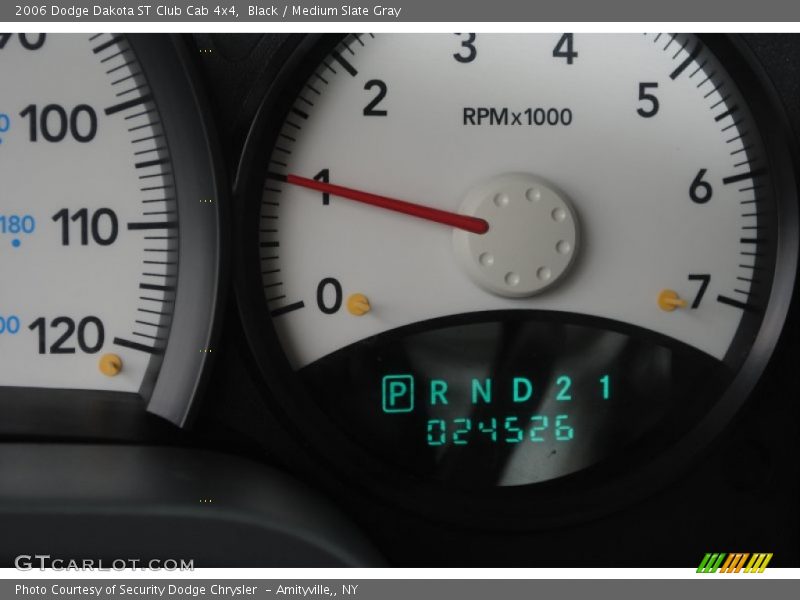 Black / Medium Slate Gray 2006 Dodge Dakota ST Club Cab 4x4