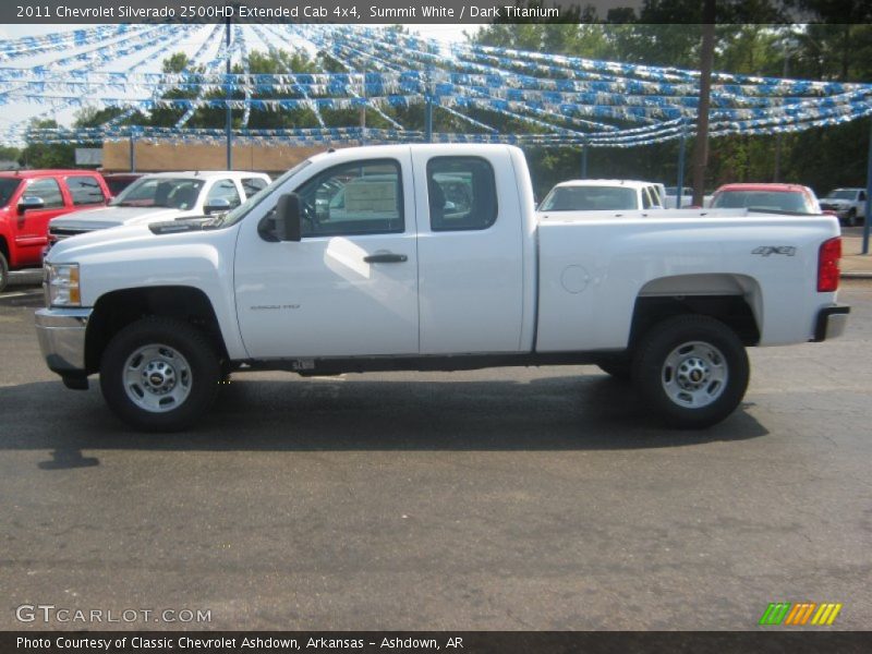 Summit White / Dark Titanium 2011 Chevrolet Silverado 2500HD Extended Cab 4x4