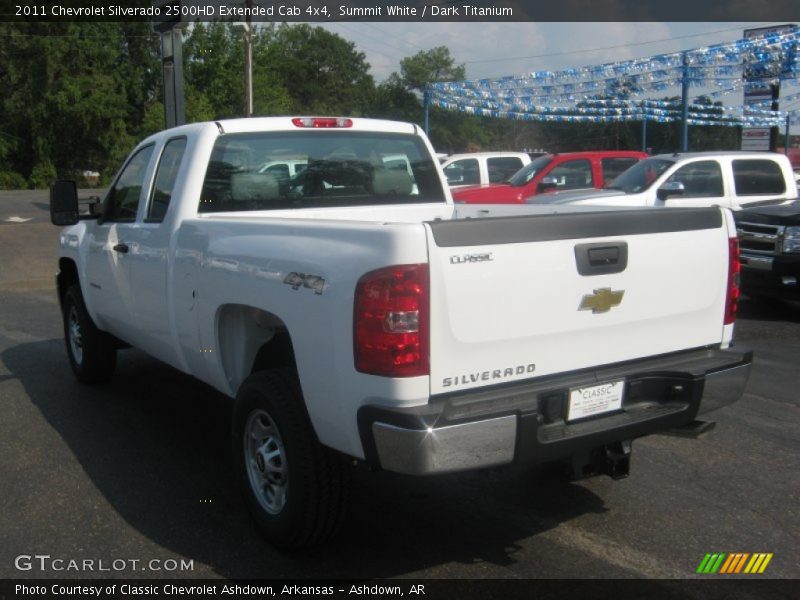 Summit White / Dark Titanium 2011 Chevrolet Silverado 2500HD Extended Cab 4x4