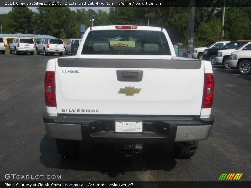 Summit White / Dark Titanium 2011 Chevrolet Silverado 2500HD Extended Cab 4x4