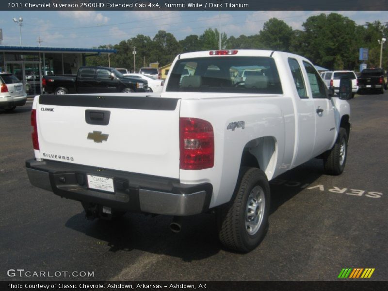 Summit White / Dark Titanium 2011 Chevrolet Silverado 2500HD Extended Cab 4x4