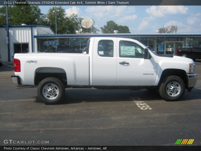 Summit White / Dark Titanium 2011 Chevrolet Silverado 2500HD Extended Cab 4x4