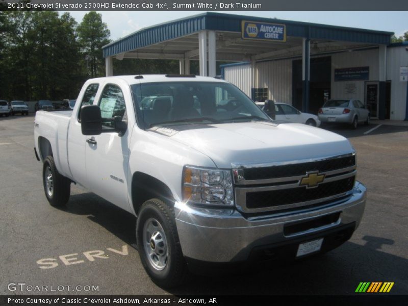 Summit White / Dark Titanium 2011 Chevrolet Silverado 2500HD Extended Cab 4x4