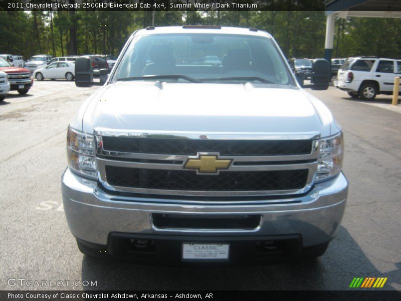 Summit White / Dark Titanium 2011 Chevrolet Silverado 2500HD Extended Cab 4x4