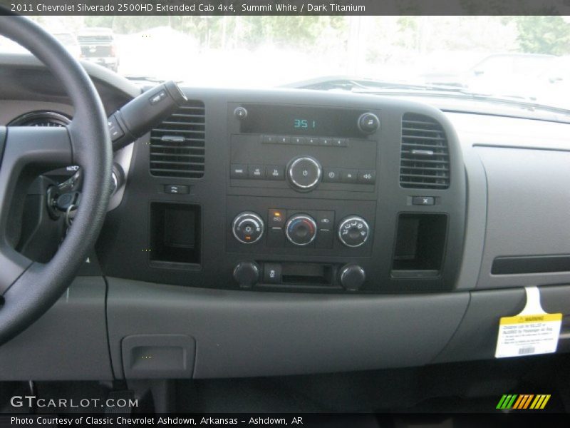 Summit White / Dark Titanium 2011 Chevrolet Silverado 2500HD Extended Cab 4x4