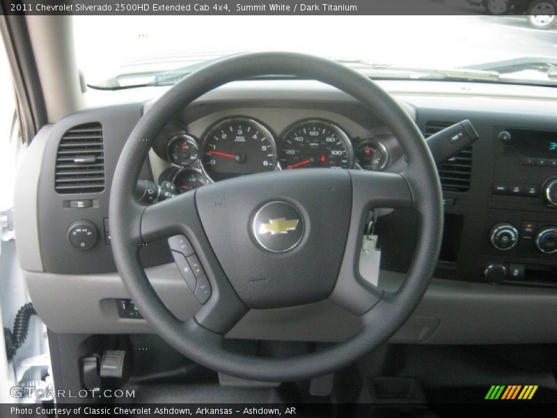 Summit White / Dark Titanium 2011 Chevrolet Silverado 2500HD Extended Cab 4x4