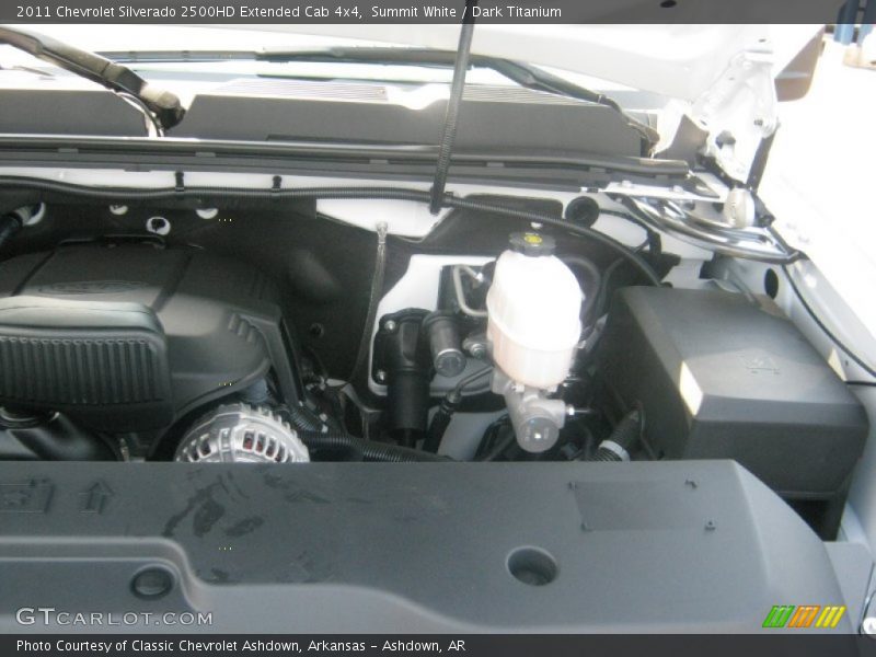 Summit White / Dark Titanium 2011 Chevrolet Silverado 2500HD Extended Cab 4x4