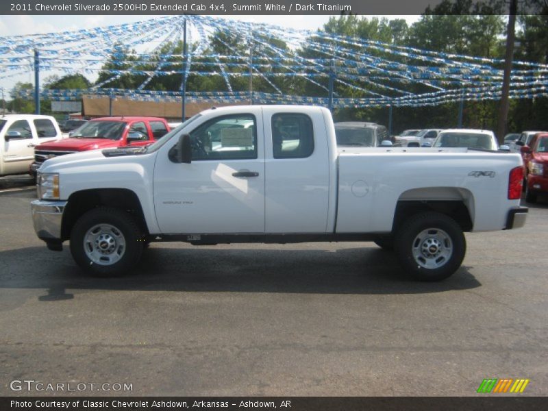 Summit White / Dark Titanium 2011 Chevrolet Silverado 2500HD Extended Cab 4x4