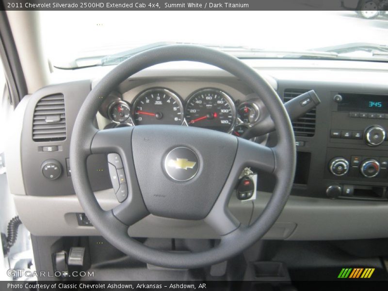 Summit White / Dark Titanium 2011 Chevrolet Silverado 2500HD Extended Cab 4x4