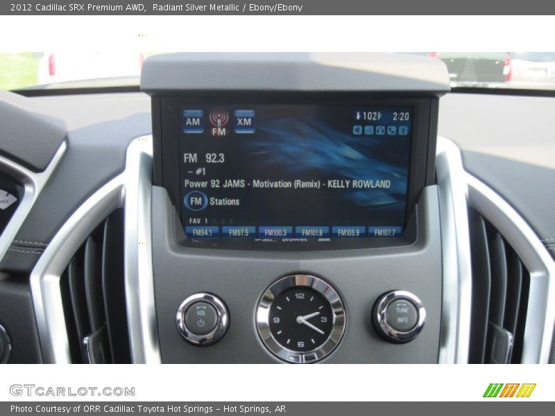 Radiant Silver Metallic / Ebony/Ebony 2012 Cadillac SRX Premium AWD