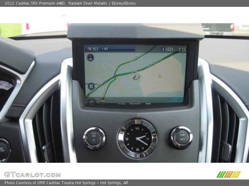 Radiant Silver Metallic / Ebony/Ebony 2012 Cadillac SRX Premium AWD
