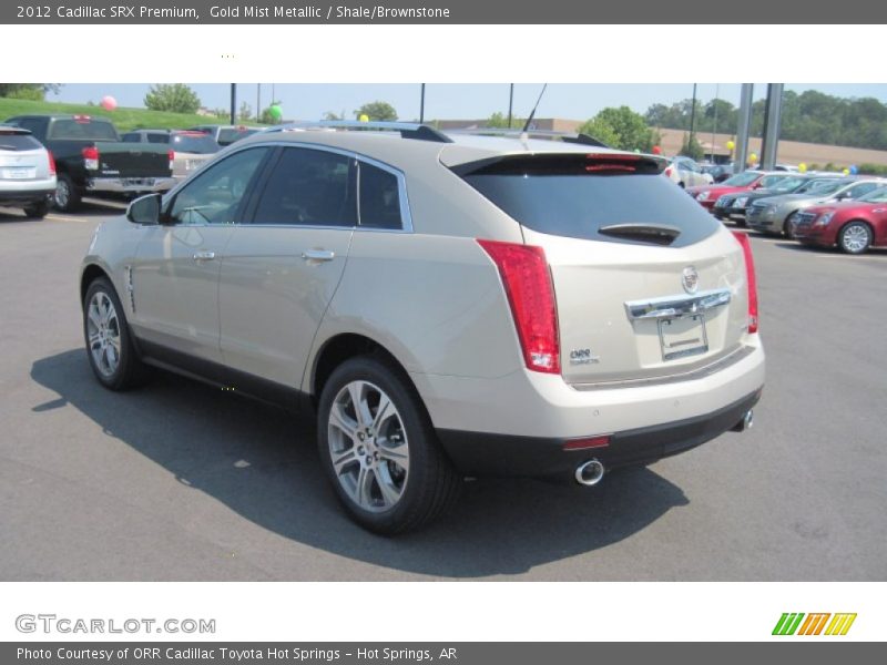 Gold Mist Metallic / Shale/Brownstone 2012 Cadillac SRX Premium