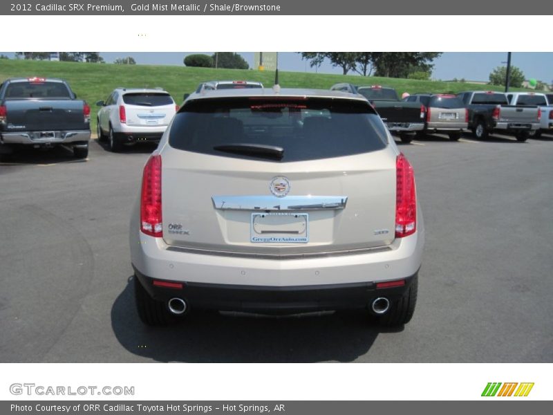 Gold Mist Metallic / Shale/Brownstone 2012 Cadillac SRX Premium