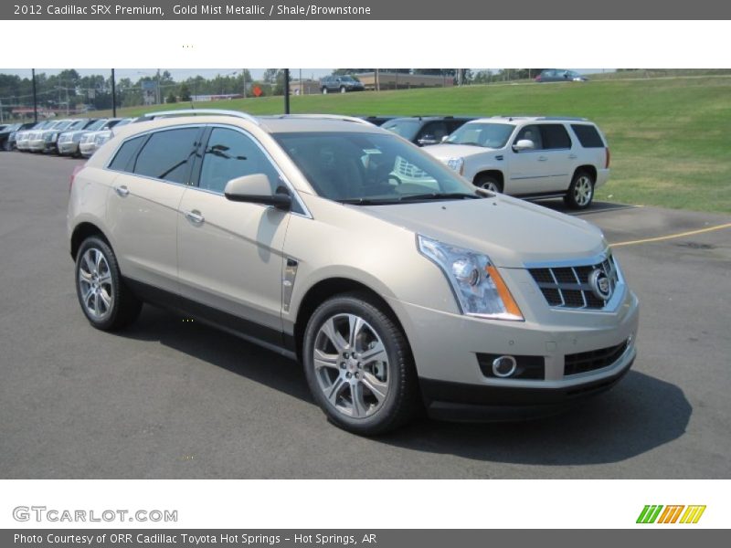 Gold Mist Metallic / Shale/Brownstone 2012 Cadillac SRX Premium