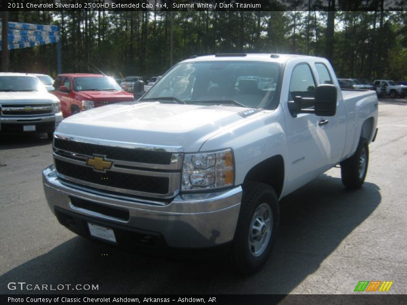 Summit White / Dark Titanium 2011 Chevrolet Silverado 2500HD Extended Cab 4x4