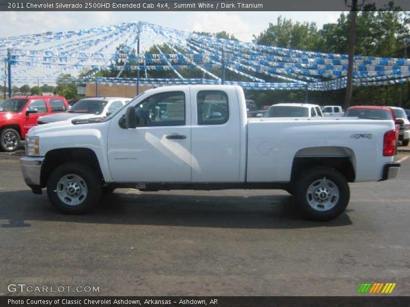 Summit White / Dark Titanium 2011 Chevrolet Silverado 2500HD Extended Cab 4x4