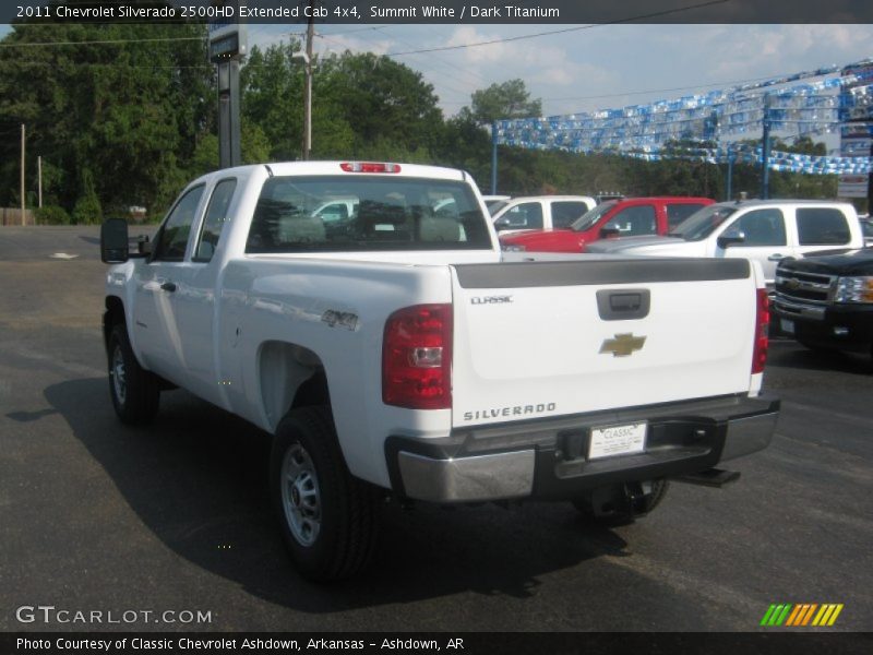 Summit White / Dark Titanium 2011 Chevrolet Silverado 2500HD Extended Cab 4x4