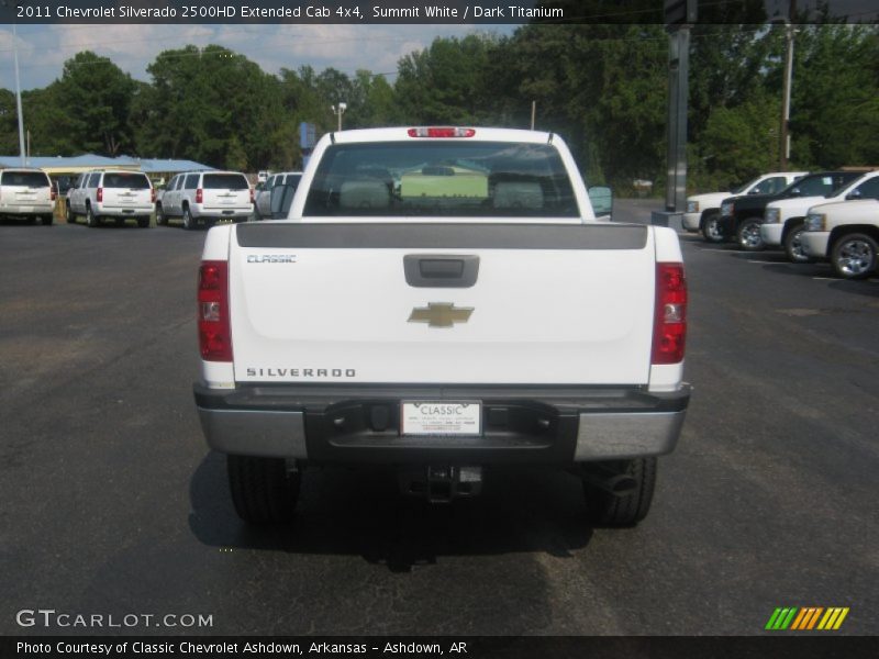 Summit White / Dark Titanium 2011 Chevrolet Silverado 2500HD Extended Cab 4x4