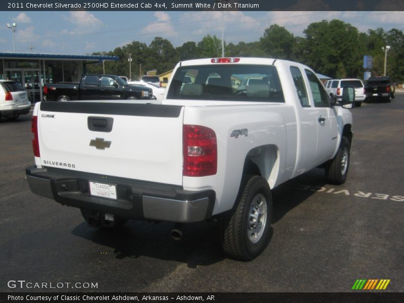 Summit White / Dark Titanium 2011 Chevrolet Silverado 2500HD Extended Cab 4x4