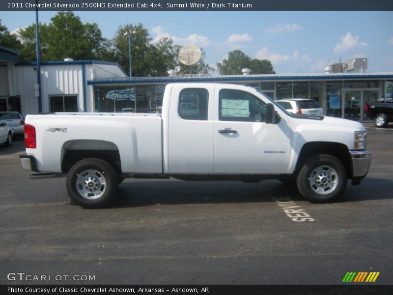 Summit White / Dark Titanium 2011 Chevrolet Silverado 2500HD Extended Cab 4x4