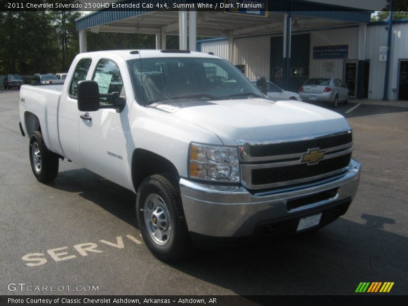 Summit White / Dark Titanium 2011 Chevrolet Silverado 2500HD Extended Cab 4x4