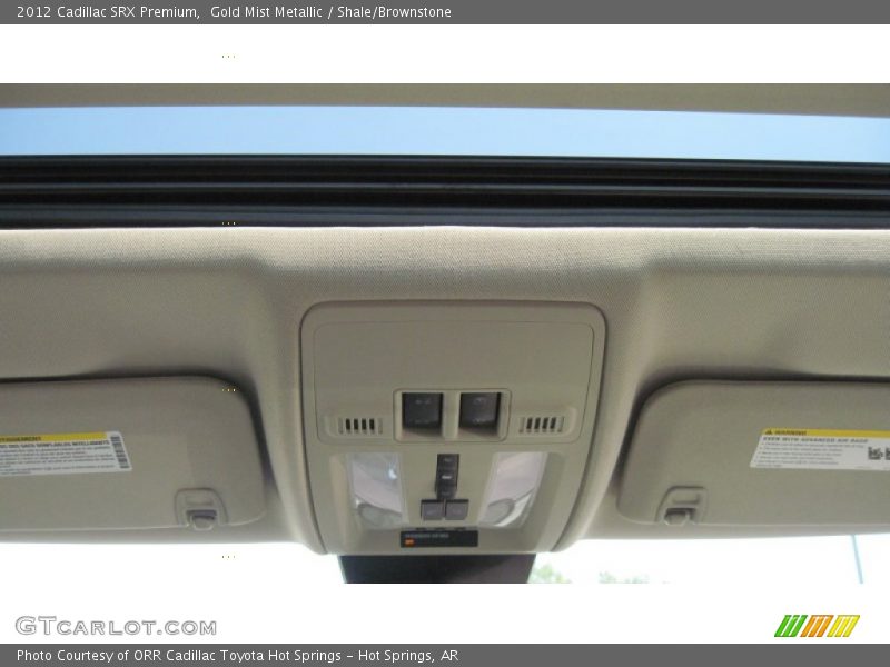 Gold Mist Metallic / Shale/Brownstone 2012 Cadillac SRX Premium
