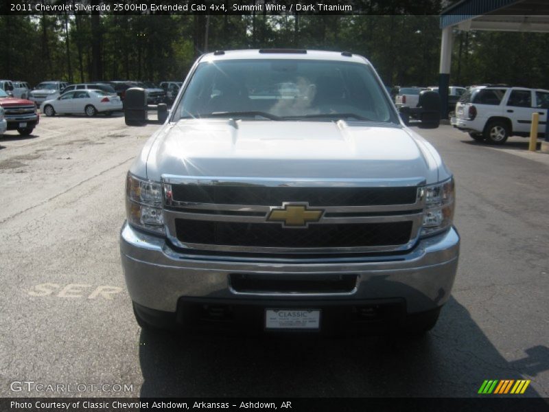 Summit White / Dark Titanium 2011 Chevrolet Silverado 2500HD Extended Cab 4x4