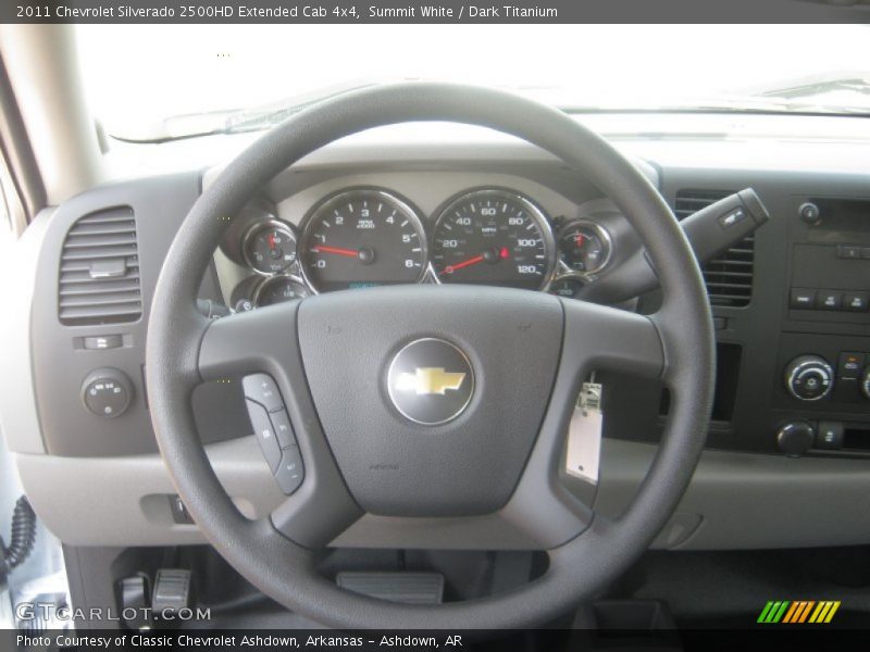 Summit White / Dark Titanium 2011 Chevrolet Silverado 2500HD Extended Cab 4x4
