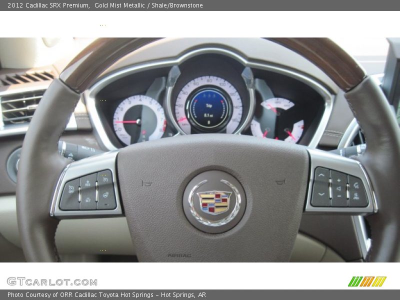 Gold Mist Metallic / Shale/Brownstone 2012 Cadillac SRX Premium