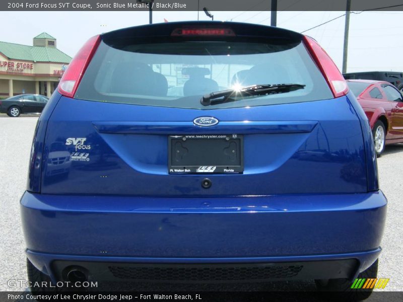 Sonic Blue Metallic / Black/Blue 2004 Ford Focus SVT Coupe