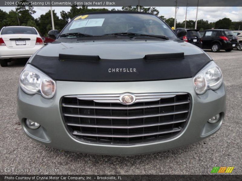 Satin Jade Pearl / Black 2004 Chrysler Sebring LXi Convertible