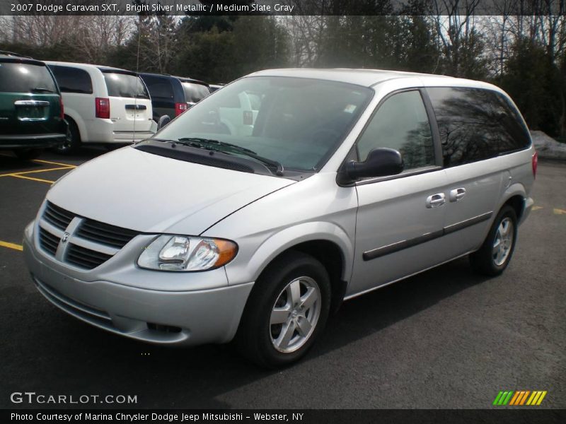 Bright Silver Metallic / Medium Slate Gray 2007 Dodge Caravan SXT