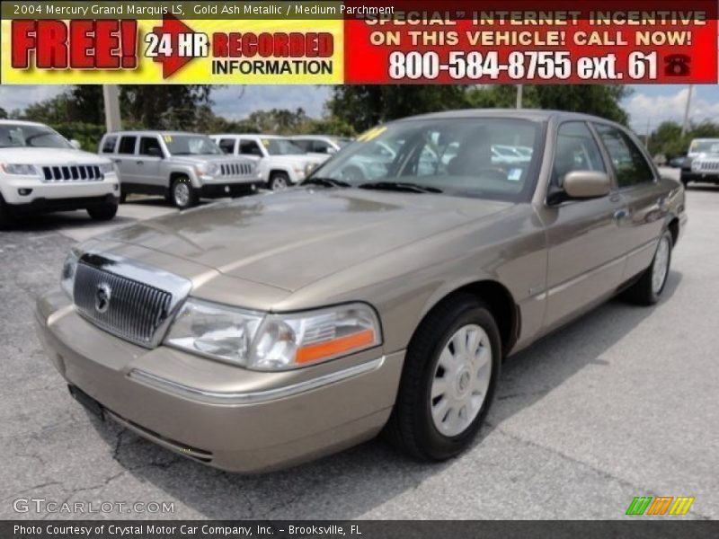 Gold Ash Metallic / Medium Parchment 2004 Mercury Grand Marquis LS