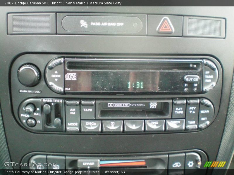 Bright Silver Metallic / Medium Slate Gray 2007 Dodge Caravan SXT