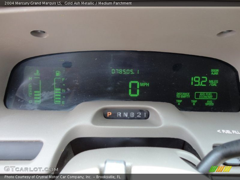 Gold Ash Metallic / Medium Parchment 2004 Mercury Grand Marquis LS