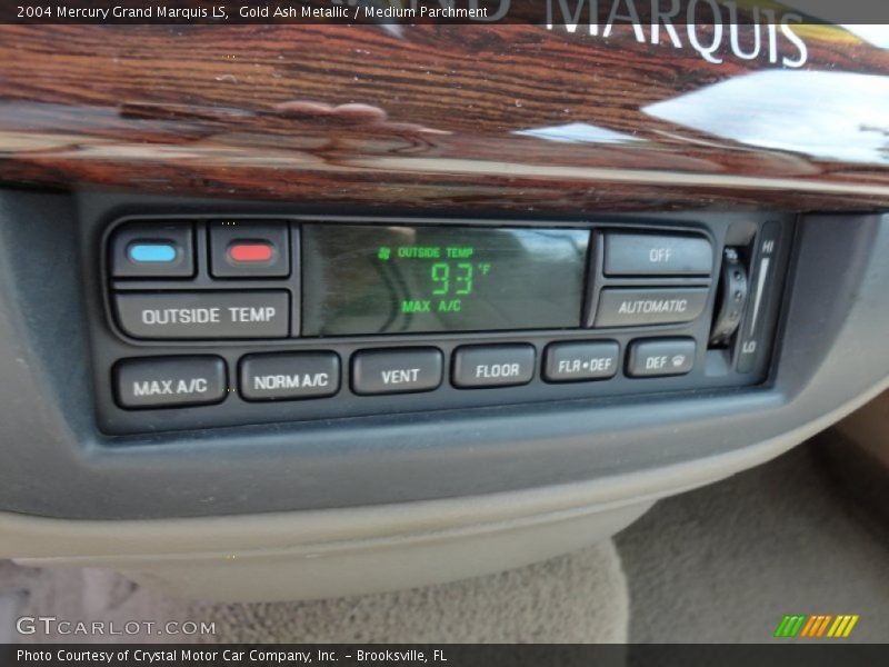 Gold Ash Metallic / Medium Parchment 2004 Mercury Grand Marquis LS