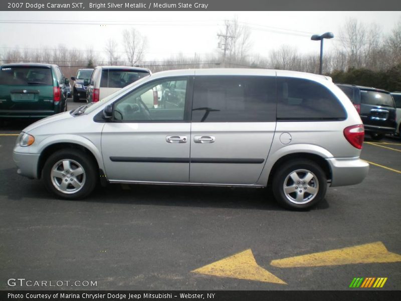 Bright Silver Metallic / Medium Slate Gray 2007 Dodge Caravan SXT