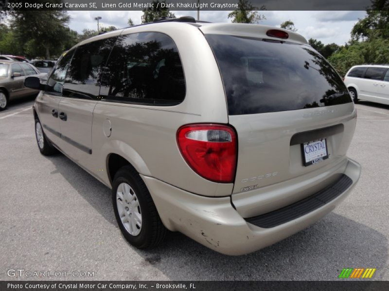 Linen Gold Metallic / Dark Khaki/Light Graystone 2005 Dodge Grand Caravan SE