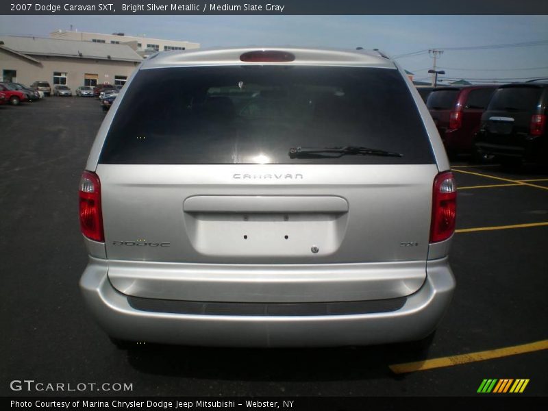 Bright Silver Metallic / Medium Slate Gray 2007 Dodge Caravan SXT