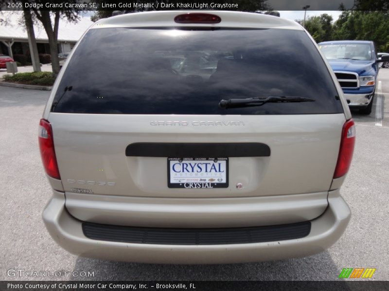 Linen Gold Metallic / Dark Khaki/Light Graystone 2005 Dodge Grand Caravan SE
