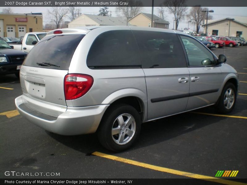 Bright Silver Metallic / Medium Slate Gray 2007 Dodge Caravan SXT