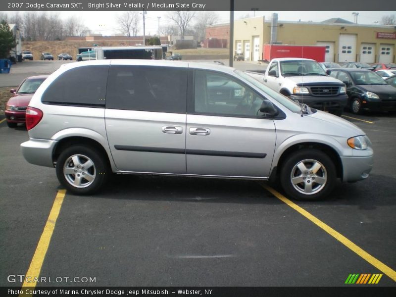 Bright Silver Metallic / Medium Slate Gray 2007 Dodge Caravan SXT