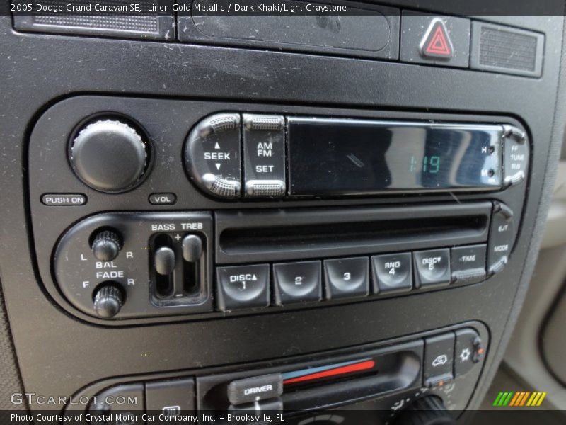 Linen Gold Metallic / Dark Khaki/Light Graystone 2005 Dodge Grand Caravan SE