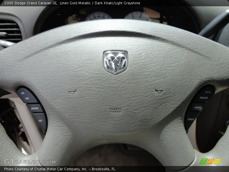 Linen Gold Metallic / Dark Khaki/Light Graystone 2005 Dodge Grand Caravan SE